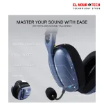 REDRAGON SKULD PRO H87BG WIRELESS - Bluetooth - Wired Gaming Headset Gray - Blue