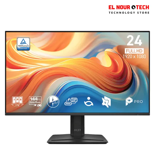 شاشة MSI PRO MP242 E14C مقاس 24 بوصة IPS FHD 144Hz 1ms USB-C