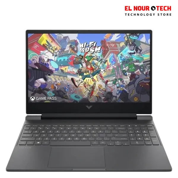 لابتوب الألعاب HP VICTUS 15-FA2352TX مع معالج Intel Core i7 13620H وRAM 16GB وSSD 512GB وكارت الشاشة NVIDIA GeForce RTX 5050 8GB وشاشة 15.6 بوصة FHD IPS بمعدل 144Hz بلون Mica Silver