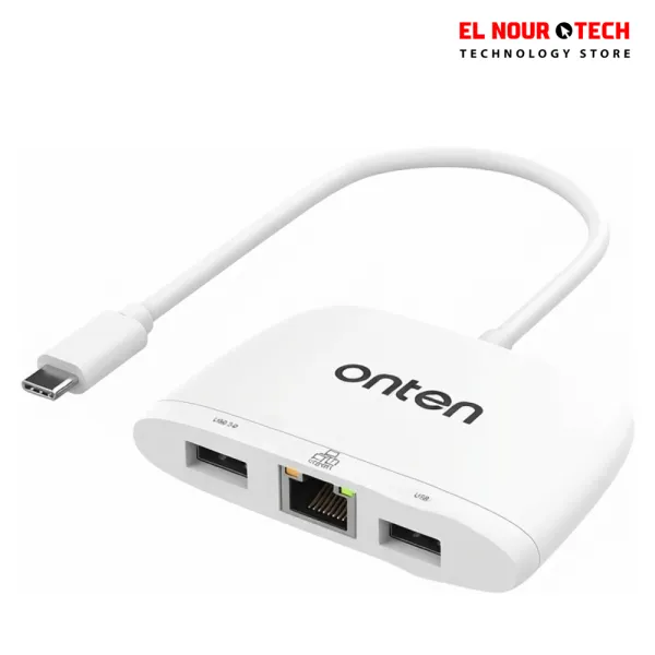 Onten OTN-UC552D 3-in-1 USB-C to (1xRJ45 + 1xUSB2.0 + 1xUSB3.0)