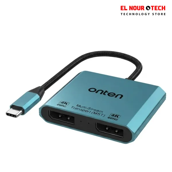 Onten UC915 USB-C to Dual DisplayPort Converter