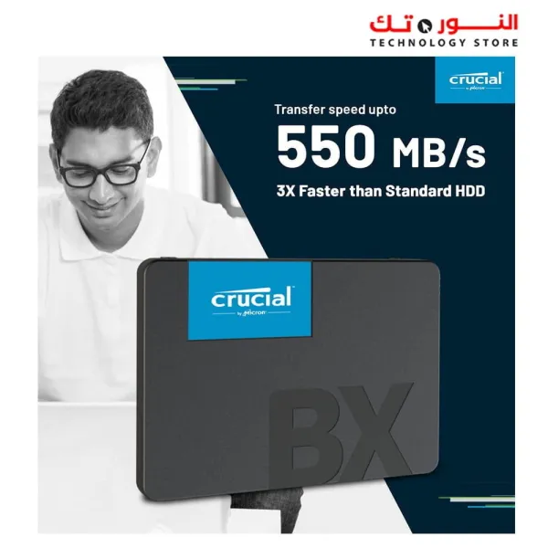 Crucial BX500 500GB 2.5-inch SATA 3D NAND Internal SSD