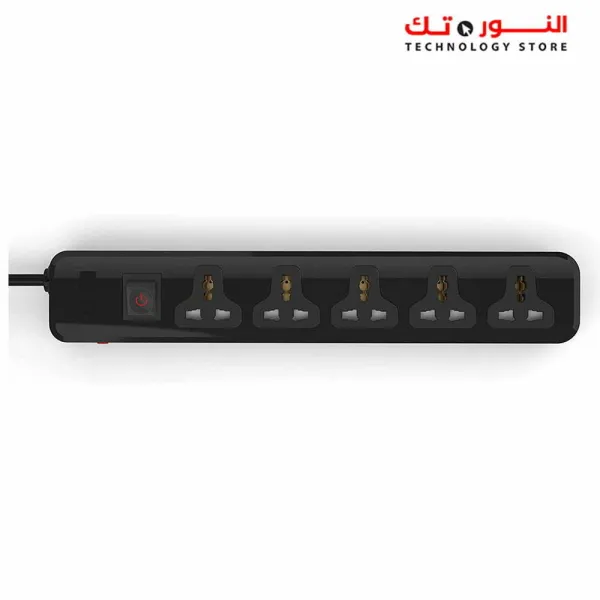 Power Strip 5 Universal Outlets with Overload Switch