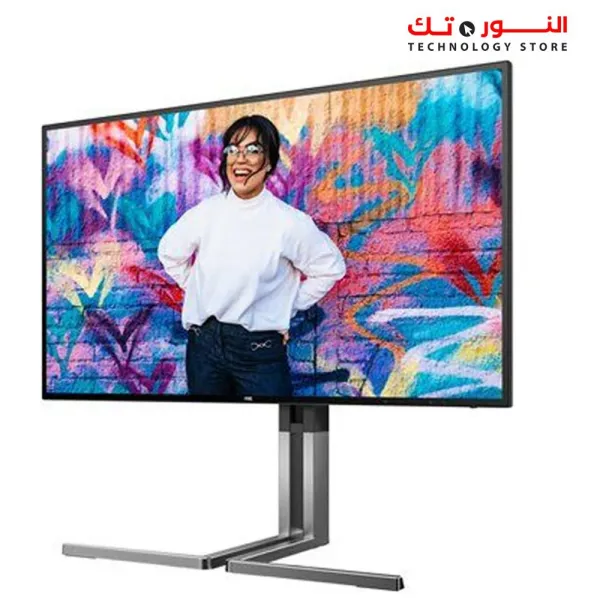 AOC U27U3CV - 27 Inch UHD 4K Nano IPS Monitor Height-Adjustable Speaker - HDR 400 -  3840 x 2160 - 60 Hz - 2X HDMI DisplayPort USB-C