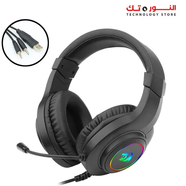 REDRAGON H260 HYLAS RGB BLACK GAMING HEADPHONE
