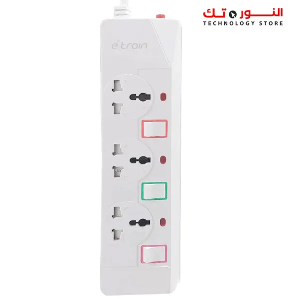 E-Train Power Strip 3 Port  PS073 1.5M
