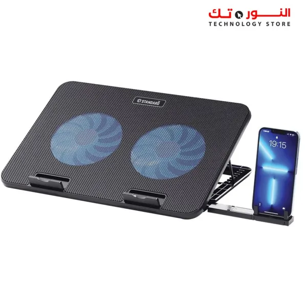 STANDARD Gaming cooler Ice-02 usb - Best quality class A- led ligh- Mobile Holder-BLACK