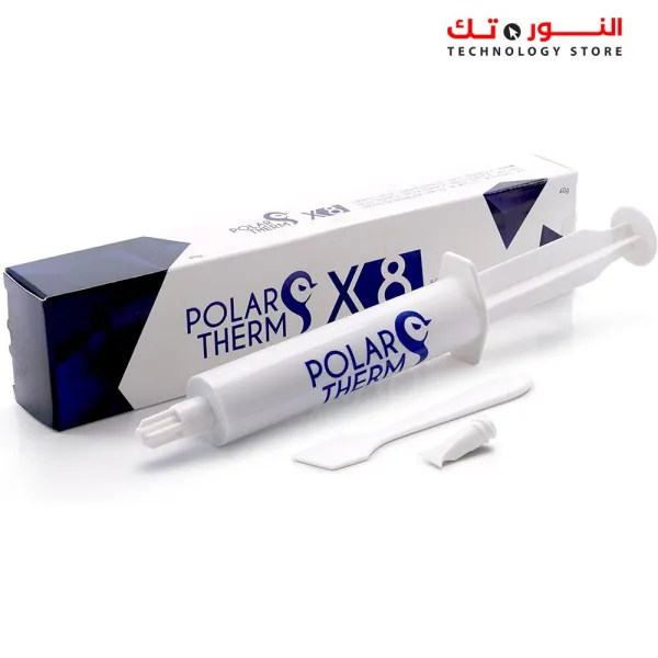 THERMAL GRIZZLY CPU Polartherm X-8 Thermal Paste for CPU & GPU - High Thermal Conductivity, Long Durability, Non-Conductive Thermal Grease 