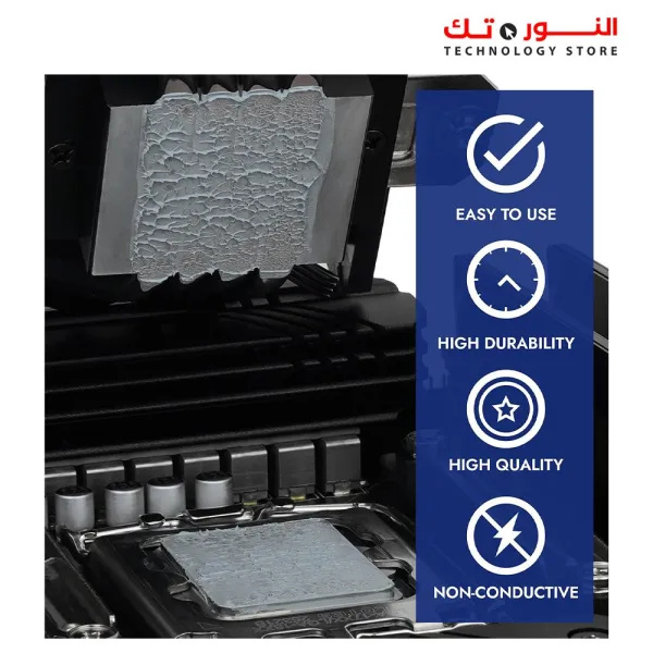 THERMAL GRIZZLY CPU Polartherm X-8 Thermal Paste for CPU & GPU - High Thermal Conductivity, Long Durability, Non-Conductive Thermal Grease 
