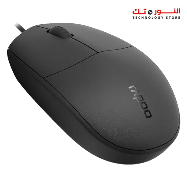 Rapoo N100 Wired Optical Mouse - Black