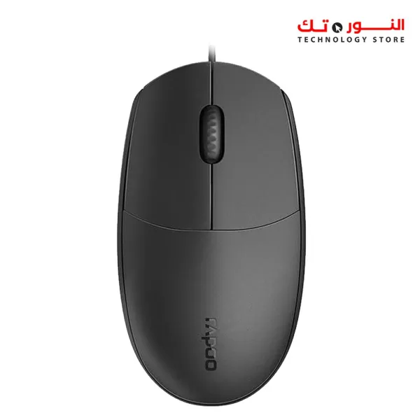 Rapoo N100 Wired Optical Mouse - Black