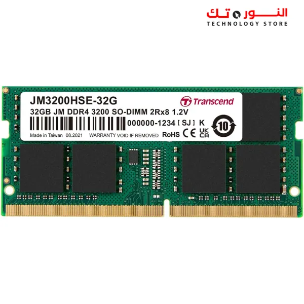 TRANSCEND RAM 32GB DDR4 3200MHZ FOR LAPTOP