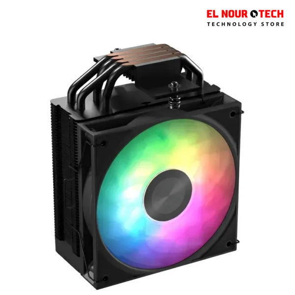 Aerocool Icicle AL40C Single Tower ARGB - Black