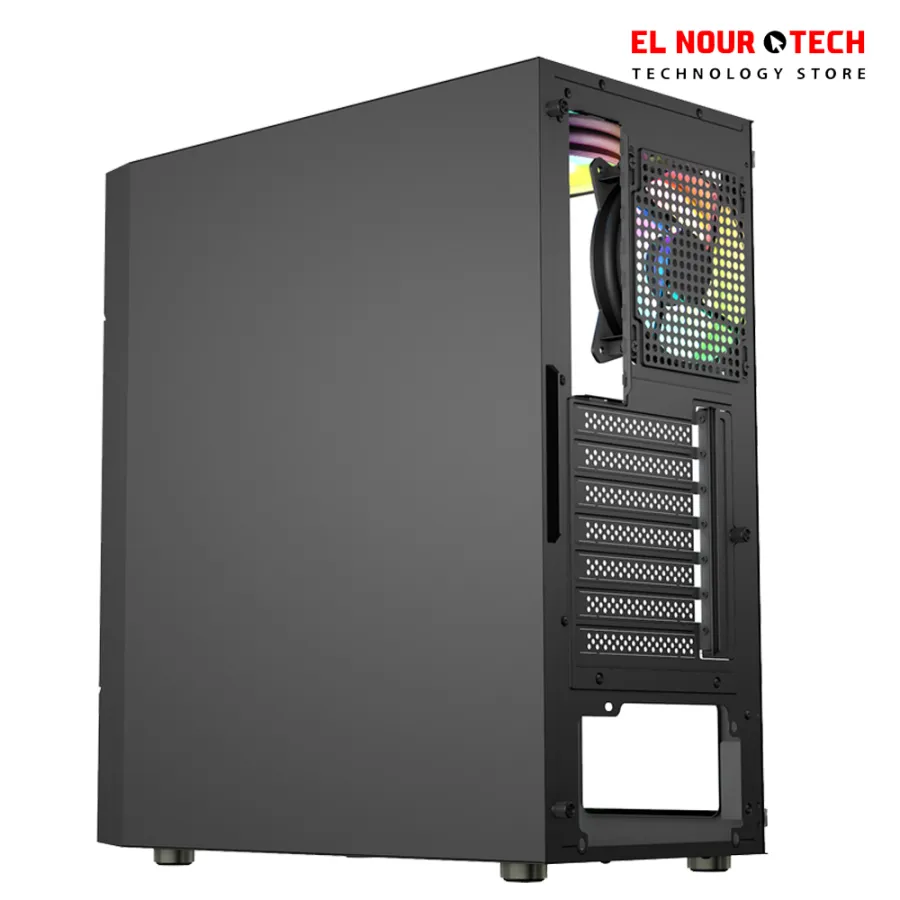 Xander CASE Hulk 4 ARGB Fans & ARGB Mesh Mid Tower Gaming Case With PSU 700W 80+ - Black