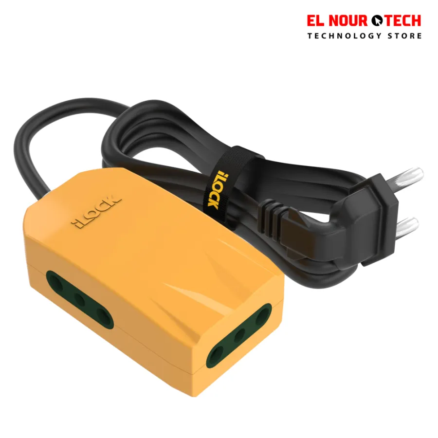 مشترك كهرباء iLOCK Mini Power Strip – 3 outlets (1.5 m)