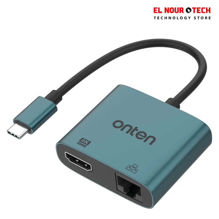 ONTEN UC288 USB-C to HDMI HD Video Adapter with RJ45 (100M)