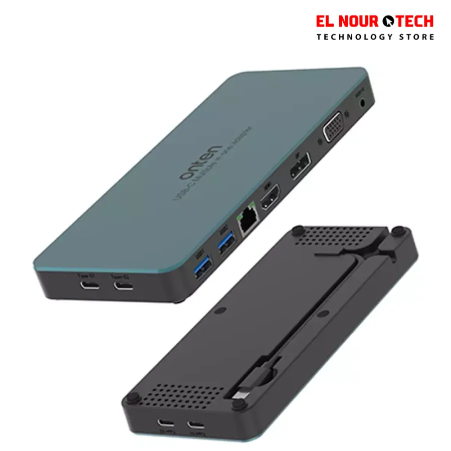 9188s USB-C Docking Station 9-in-1, VGA 1080P@60Hz, Displayport 4K, HDMI 4K, 3.5MM Jack, RJ45 1000M, USB 3.0 X2, USB-C Data, USB-C PD 3.0 @100W