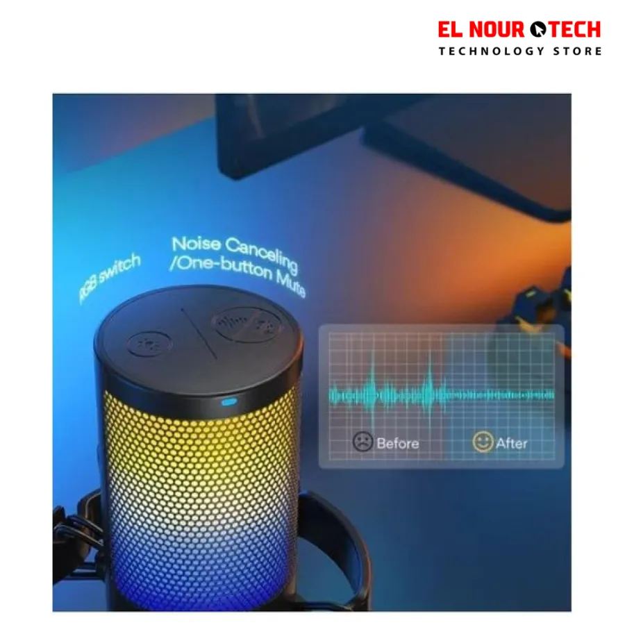 Maono DGM20 RGB USB Condenser Gaming Microphone Black