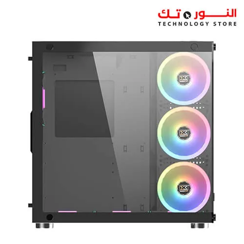 XIGMATEK Aquarius Plus BLACK MID-TOWER ARGB Gaming Case 7 ARGB fans