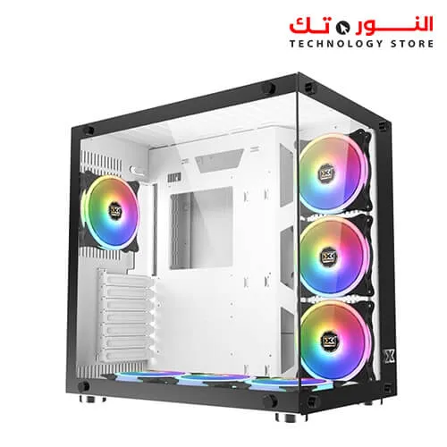 XIGMATEK Aquarius Plus white MID-TOWER Gaming Case 7 ARGB fans