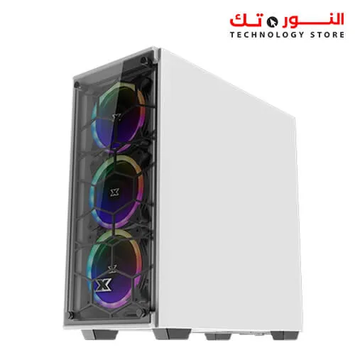 XIGMATEK VENOM X Arctic Gaming MID-TOWER CASE+4FAN RGB