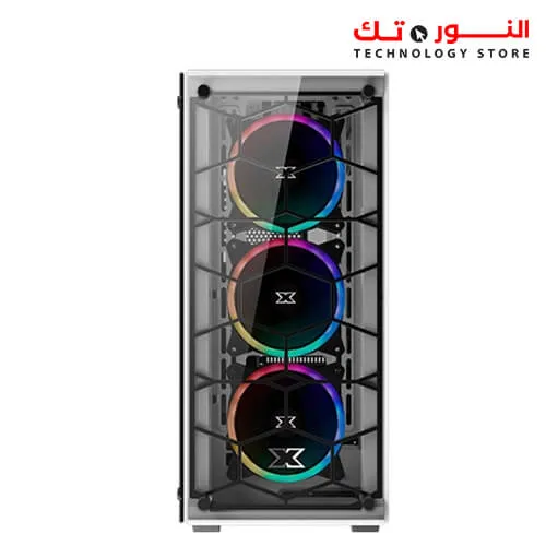 XIGMATEK VENOM X Arctic Gaming MID-TOWER CASE+4FAN RGB
