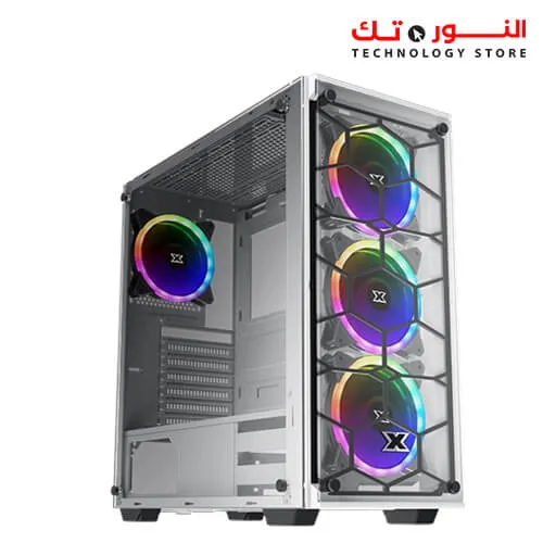 XIGMATEK VENOM X Arctic Gaming MID-TOWER CASE+4FAN RGB