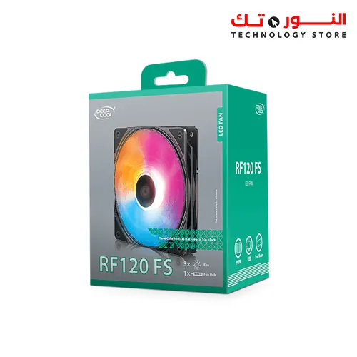 DEEPCOOL RF120 FS 3in1 3X120mm RGB LED PWM Fans with Fan Hub and Extension