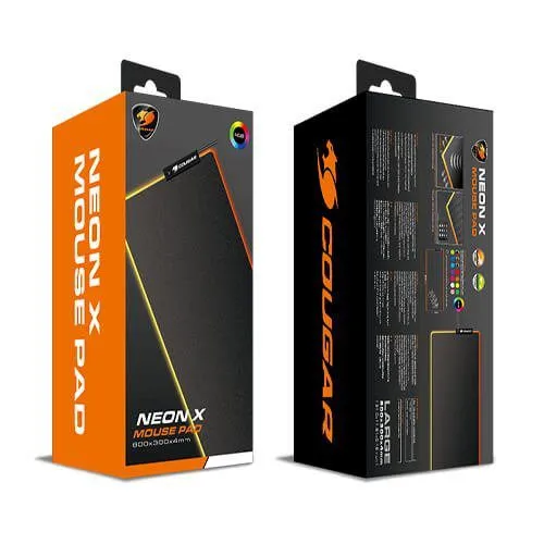 Cougar NEON X RGB Large Smooth Cloth Gaming Mouse Pad