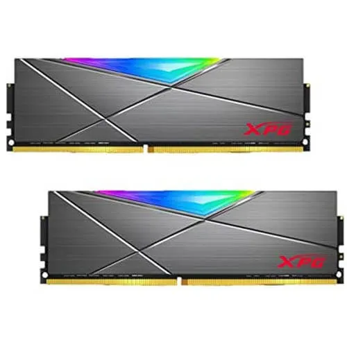 XPG SPECTRIX DDR4 D50 RGB 32GB (2x16GB) 3600MHz PC4-28800 U-DIMM 288-Pins Desktop Memory CL18-20-20 Kit Grey