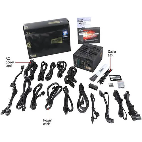 Seasonic PRIME 1300 Gold SSR-1300GD 1300W 80+ Gold ATX12V & EPS12V Full Modular 135mm FDB Fan Power On Self Tester