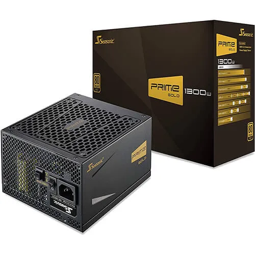 Seasonic PRIME 1300 Gold SSR-1300GD 1300W 80+ Gold ATX12V & EPS12V Full Modular 135mm FDB Fan Power On Self Tester