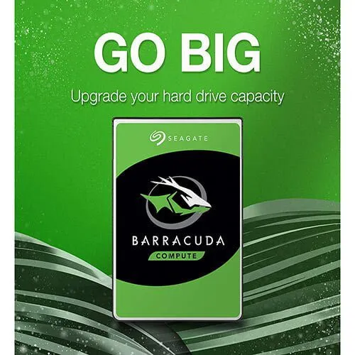 Seagate BarraCuda 2TB Internal Hard Drive HDD – 3.5 Inch SATA 6 Gb/s 7200 RPM 64MB Cache for Computer Desktop PC