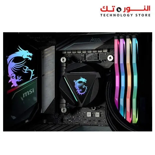 MSI MAG CORELIQUID 360R - AIO RGB CPU Liquid Cooler - Rotating Cap Design - 360mm Radiator - Triple 120mm RGB PWM Fans.