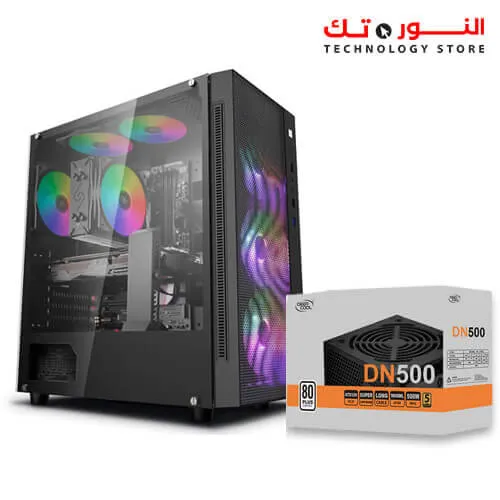 DEEPCOOL MATREXX 55 MESH ADD-RGB 4F Mid Tower Gaming Cabinet/Computer Case with 4 ARGB Fans + PSU 500w