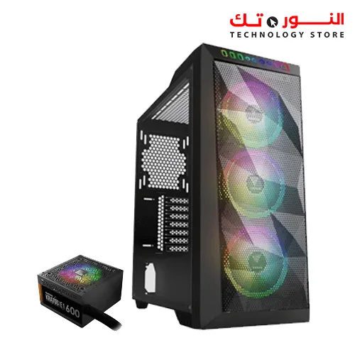 Gamdias ATHENA M1 Mid-Tower Case + KRATOS E1 600W