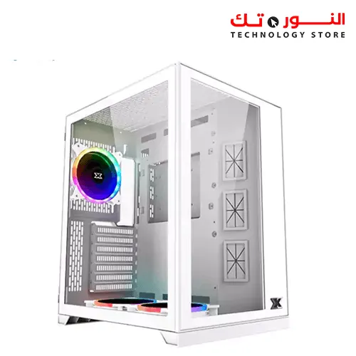 XIGMATEK Aquarius S (Arctic) MID-TOWER Gaming Case (ARGB Fans) White