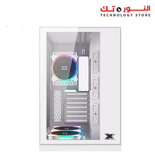 XIGMATEK Aquarius S (Arctic) MID-TOWER Gaming Case (ARGB Fans) White