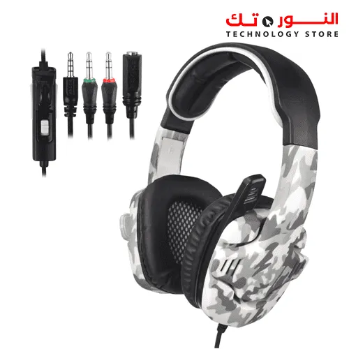 Sades SA708GT Gaming Headset Single 3.5mm Jack Over Ear Gamer Headphones with Microphone and PC Adapter for Xbox One/PS4/PlayStation