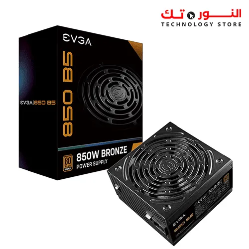 Power Supply EVGA 850 B5, 80+ Bronze 850W, Fully Modular, Evga Eco Mode, Compact 150 mm Size,220-B5-0850-V2