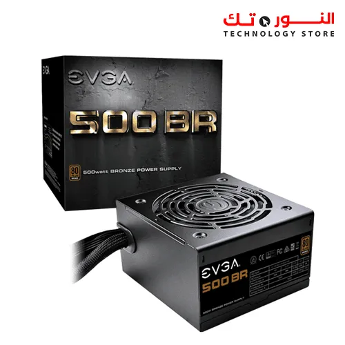 Power Supply EVGA 500w, 80+ BRONZE 500W, 100-BR-0500-K2 (EU)
