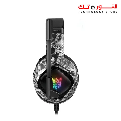 ONIKUMA K19 Camouflage Color Game headset with Mic and LED light for computer, Mobile and PS4