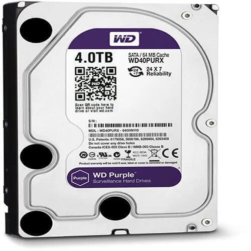 WD Purple 4TB Surveillance Hard Disk Drive 3.5 Inch