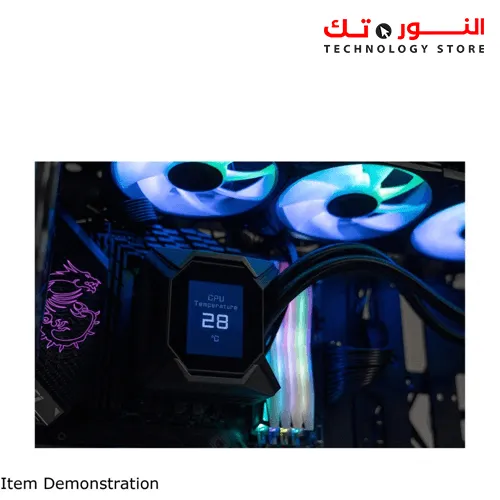 MSI MAG CORELIQUID K360 AIO LIQUID CPU COOLER, 2.4" LCD DISPLAY 360MM RADIATOR, TRIPLE 120MM TORX FAN 4.0 W/ ARGB LIGHTING CONTROLLED BY MSI CENTER SOFTWARE