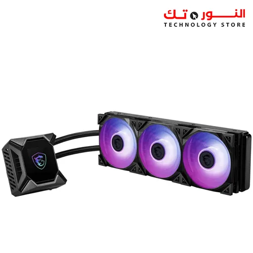 MSI MAG CORELIQUID K360 AIO LIQUID CPU COOLER, 2.4" LCD DISPLAY 360MM RADIATOR, TRIPLE 120MM TORX FAN 4.0 W/ ARGB LIGHTING CONTROLLED BY MSI CENTER SOFTWARE