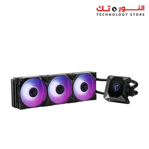MSI MAG CORELIQUID K360 AIO LIQUID CPU COOLER, 2.4" LCD DISPLAY 360MM RADIATOR, TRIPLE 120MM TORX FAN 4.0 W/ ARGB LIGHTING CONTROLLED BY MSI CENTER SOFTWARE