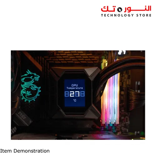 MSI MAG CORELIQUID K360 AIO LIQUID CPU COOLER, 2.4" LCD DISPLAY 360MM RADIATOR, TRIPLE 120MM TORX FAN 4.0 W/ ARGB LIGHTING CONTROLLED BY MSI CENTER SOFTWARE