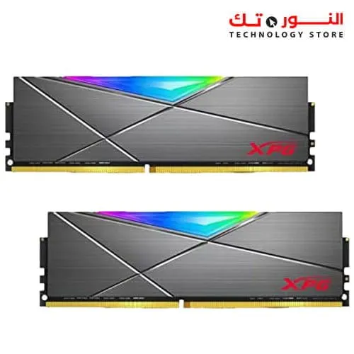 XPG SPECTRIX D50 RGB Gaming Memory: 16GB (2x8GB) DDR4 3200MHz CL16 Grey