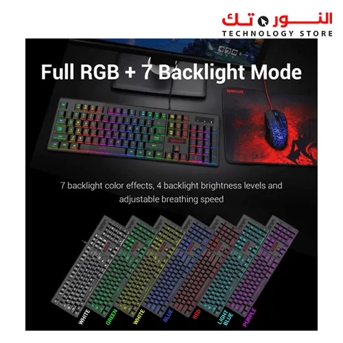 Redragon K509-RGB PC Gaming Keyboard 104 Key