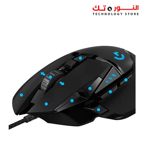 Logitech G502 HERO High Performance Wired Gaming Mouse, HERO 25K Sensor, 25,600 DPI, RGB, Adjustable Weights, 11 Programmable Buttons